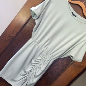 Express comfy dress in muted sea foam green